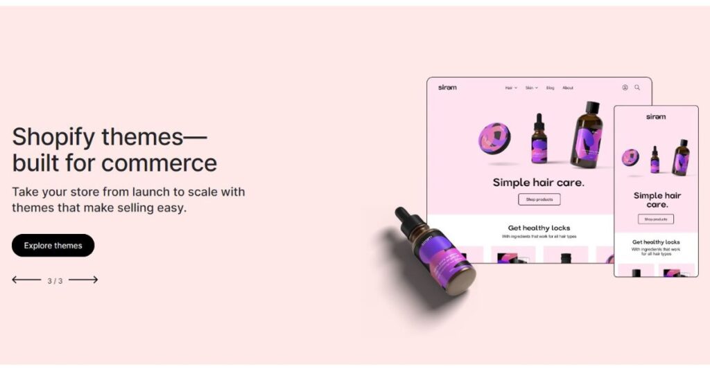 shopify themes website builder