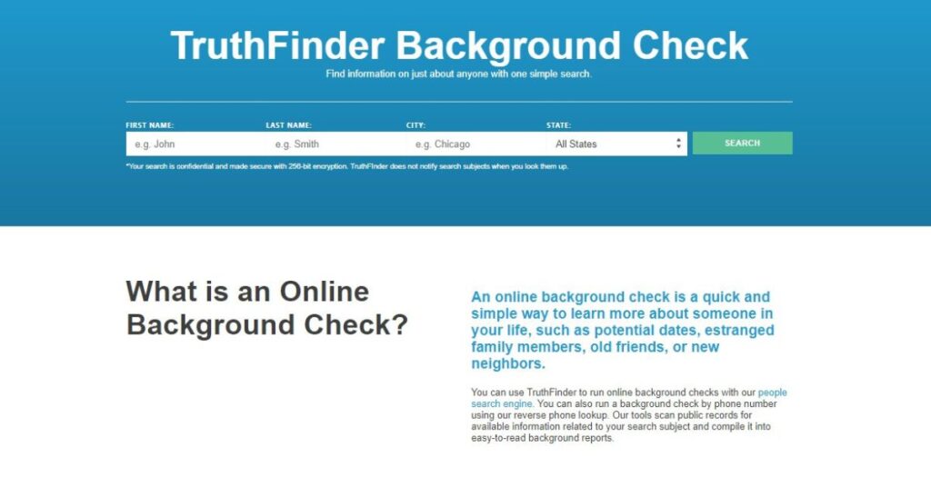 What Is Truthfinder Criminal Background Check