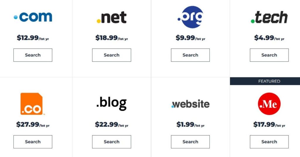 bluehost domains