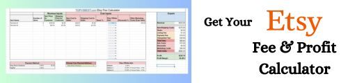 etsy fee calculator spreadsheet
